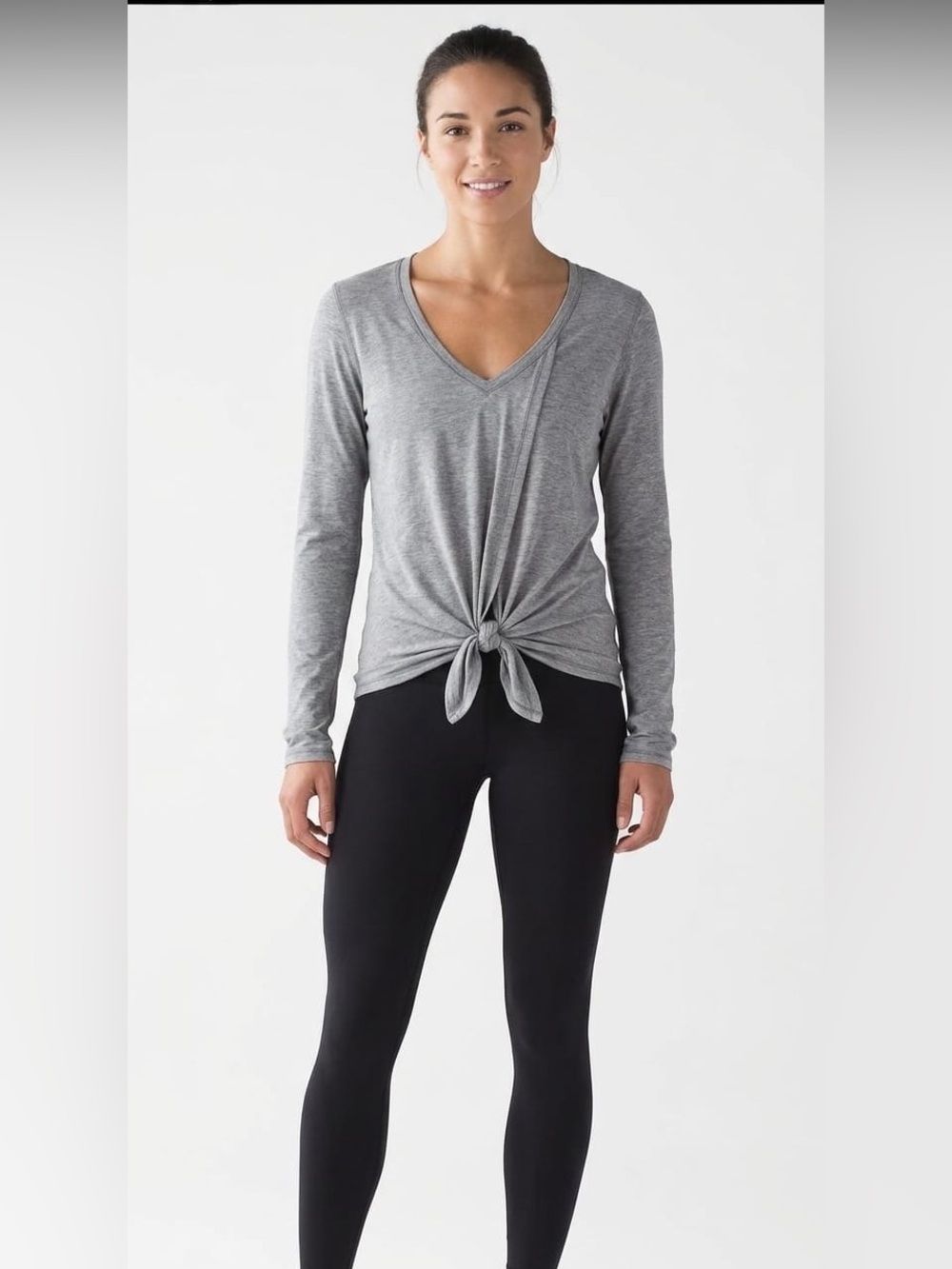 Lululemon Knot a Problem Long Sleeve Tie Front